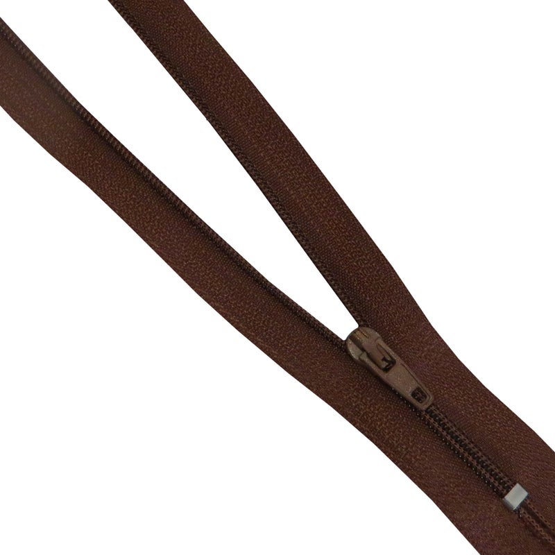 Seeking ROAM Standard Zippers, Nylon Coil, 2 Pieces (Brown, 14"" Inch) - Image 3